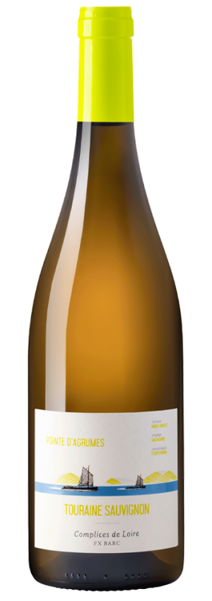 Complices de Loire Touraine Sauvignon AOP Pointe d’Agrumes